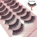 3d Silk Fiber False Eyelashes 10 par